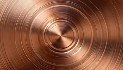 Obraz premium a bronze textured surface with a smooth satin finish highlighted by faint concentric rings that radiate outward adding depth