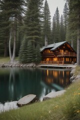 Fototapeta premium Mountain House