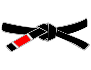 Brazilian Jiu Jitsu Black Belt fourth dan illustration