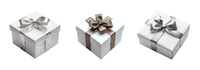 Elegant Gift Boxes with Satin Ribbons