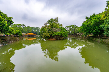 Fototapeta premium Hue - Vietnam. December 08, 2015. Imperial Enclosure Top choice historic site in Hue, Vietnam.