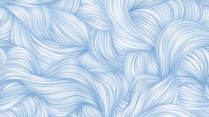 Abstract Blue Swirls: A Serene Wave of Lines