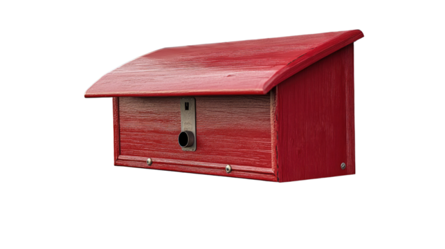 Red Mailbox: Capturing the timeless appeal of a classic red mailbox. It stands ready, symbolizing communication and connection, inviting correspondence in a world of digital noise. - Powered by Adobe