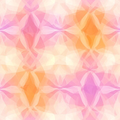 Obraz premium A colorful pattern of pink and orange with a diamond shape in the middle