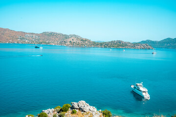 Resort town Selimiye on the south west coast of Turkey on the Bozburun Peninsula. 