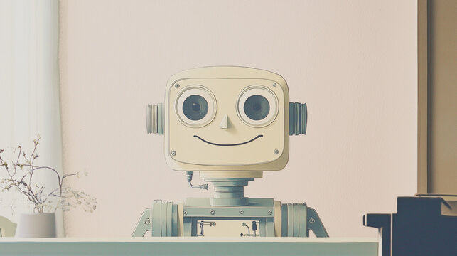 creepy robot smile