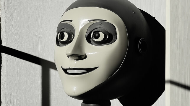 creepy robot smile