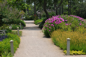 Obraz premium walking path in a garden