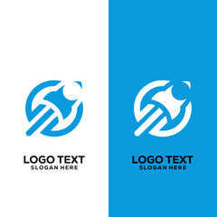 a rocket logo design 