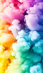 Obraz premium Colorful smoke abstract background for vibrant design projects