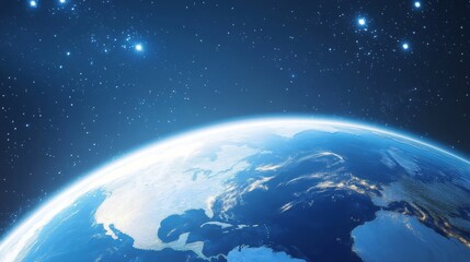 Fototapeta premium Stunning View of Earth from Space: North and Central America