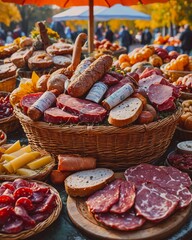 Meat Market Stall &ndash; Fresh Cuts and Gourmet Selection