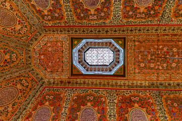 Koutoubia Mosque minaret located at medina quarter of Marrakesh, Morocco