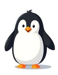 Obraz premium Adorable Cartoon Penguin Illustration for Kids