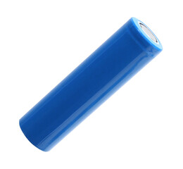 One AA cell battery isolated on white