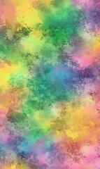 Vibrant rainbow watercolor texture background for graphic design projects
