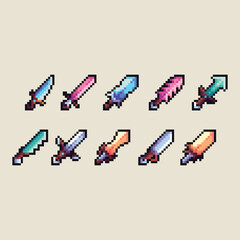 this is sword icon set in pixel art, this item good for presentations,stickers, icons, t shirt design,game asset,logo and your project.	
