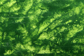 art background of green stains on white with scratches