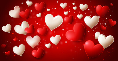 Obraz premium Background with hearts