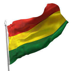 
Bolivian flag waving in the wind
