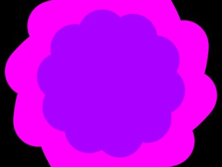 ピンク色の花の形の背景　シンプルで美しい手描きのイラスト