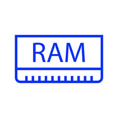 ram memory icon vector design templates