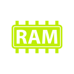 ram memory icon vector design templates