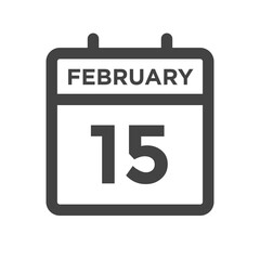 February 15 Calendar Day or Calender Date - Deadline or Appointment