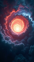 Fototapeta premium A swirling vortex of light and energy