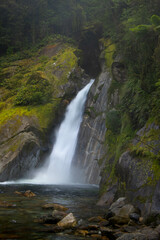 Giant Gate Falls Milford Sound track, New Zealand