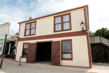 Historic Wooden House in New Zealand with Weathered Boards