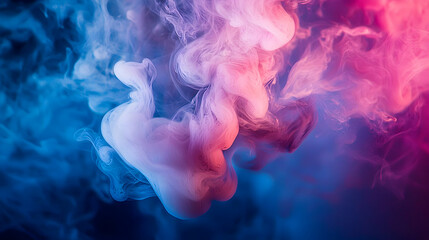 Obraz premium Colorful swirling smoke patterns create an abstract background for artistic use