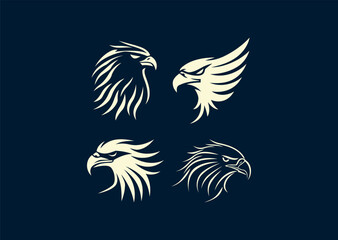 Vector illustration of Eagle Logo Design