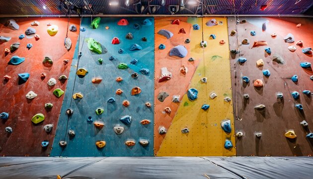 Climbing challenges await on every wall.  