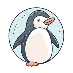 Obraz premium penguin vector illustration