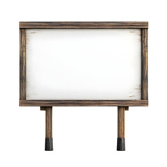 Wooden Easel with Blank Whiteboard for Copy Space and Creative Projects