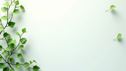 A delicate vine with heart-shaped leaves