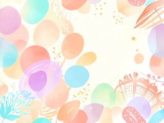 Pastel Watercolor Abstract Art: Soft Hues and Organic Shapes