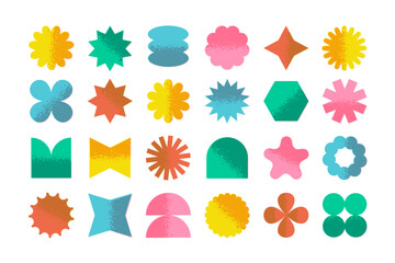 抽象的図形のアイコンセット