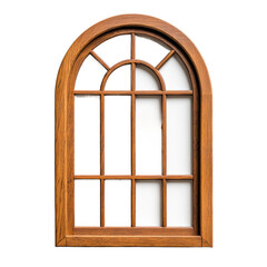 Obraz premium Elegant Arched Window Design in Wooden Frame for Interior Spaces