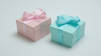 Obraz premium Elegant Gift Box Isolated White Background