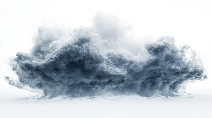 Dark Storm Cloud Formation with Lightning and Atmospheric Texture