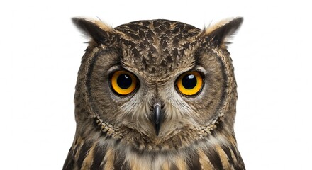 Obraz premium Majestic Eurasian Eagle Owl Close Up Portrait Wildlife Photography Bird of Prey