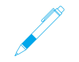 シンプルなシャープペンシルのイラスト　筆記用具