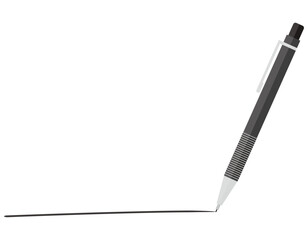シンプルなシャープペンシルのイラスト　筆記用具