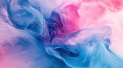 Futuristic gradient wave design with flowing blue and pink hues, creating an abstract and modern visual backdrop.