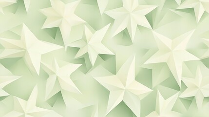 Light pistachio green pastel background with an overlapping star pattern, creating a seamless geometric aesthetic.