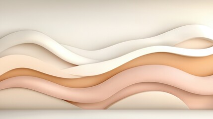 Obraz premium Abstract wavy background with pastel colors