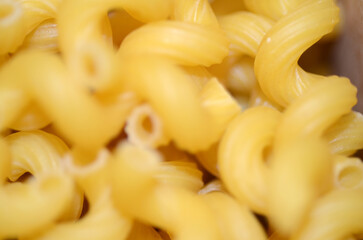 close up of cavatappi pasta