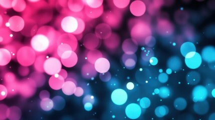 Fototapeta premium Abstract Pink And Blue Bokeh Lights Background